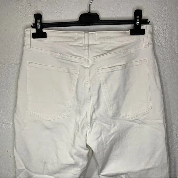 Abercrombie Fitch High Rise Super Skinny White Jeans Distressed - Picture 6 of 16